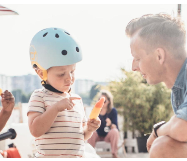 Scoot & Ride Kask Ochronny XXS-S dla dzieci 1-5 lat Blueberry - 580277 - zdjęcie 4